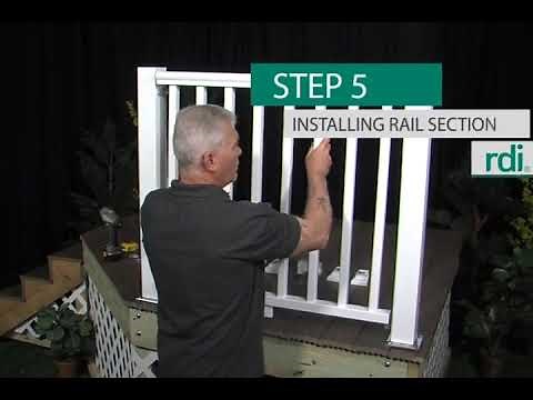 How to Install RDI Titan Pro Rail Vinyl Railing - Level and Stair