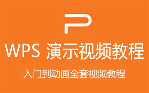 WPS演示视频教程 PPT制作入门到动画设置