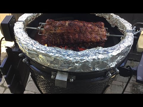 Rotisserie Ribs on the Louisiana Grills Kamado BBQ