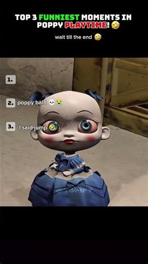 Top 3 Funniest Moments Poppy Playtime 💀🤣 (PART 3!) #poppyplaytime #shorts #funny