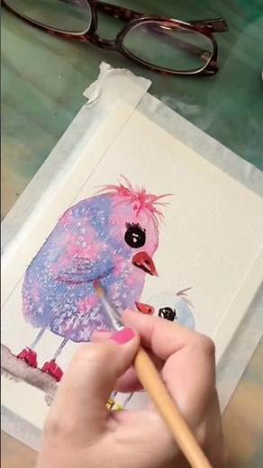 Easy watercolor birds! #beginnerarttips #painting #art