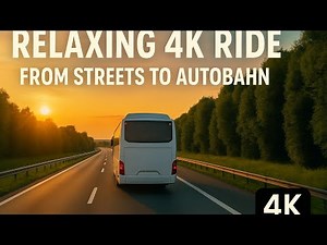 GERMANY BUS RIDE 🚍 | From City Streets to Autobahn | Relaxing 4K Journey