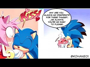 Sonic Gives Amy A Kiss - Sonic Comic Dub