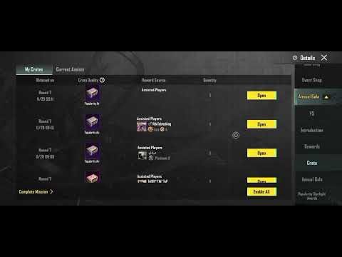 Crates opening of Annual 2025 Luck is going