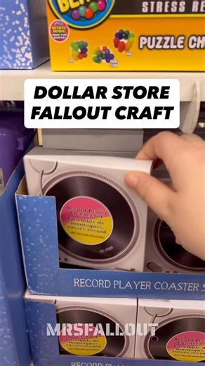 Mrs.Fallout👩‍🔧 on Instagram: "Dollar Store Fallout Craft! I went to the dollar store today for a completely different reason but ended up spotting these new record coasters. They seemed a perfect opportunity to make an easy Fallout themed craft to share with you guys! What was the hardest part of this you may wonder.. picking the music!! I may make more just because I feel like 4 Fallout tracks just isnt enough!! Which Fallout music would you pick to make coasters for?? Hope everybody has a gr