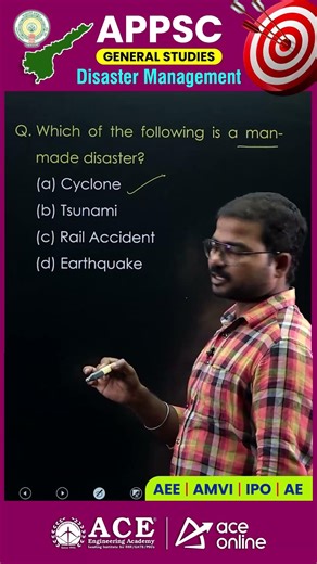 APPSC: General Studies | Disaster Management | Man Made #disaster ? | ACE Online