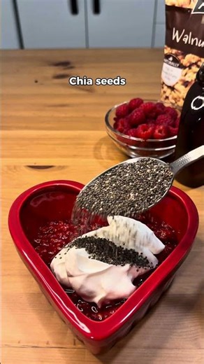 Raspberry Chia Yogurt Bowl | High Protein Healthy Dessert (DAY 12/365)