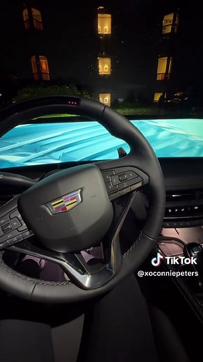 Starting the 2025 Cadillac CT5 at night @cadillac_canada #cadillac #ct5 #asmr #carasmr #carsounds #carchime #startthecar