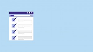 Check list web template animation | Premium Stock Video Footage