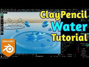 Blender ClayPencil 2D to Mesh Tutorial - Grease Pencil 3.0 Falling Drop Animation
