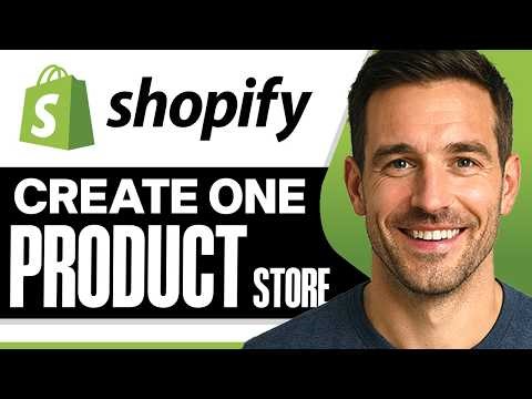 How To Create A One Product Shopify Store (Easiest Way) (2026 Guide)