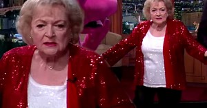 Betty White shakes some bootay with a hippo