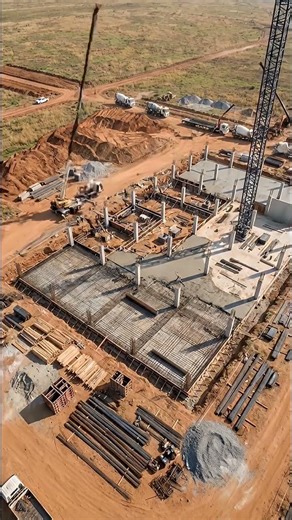 From Empty Land to Finished Building 🏗️ | Ultra-Realistic Construction Timelapse (Static Drone View)