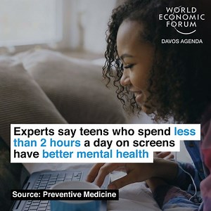 Ditch screen time for more me time. 🔎 Learn more about how screen time has changed during COVID-19: https://buff.ly/2KdA41l | World Economic Forum