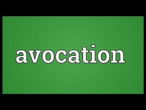 Avocation Meaning