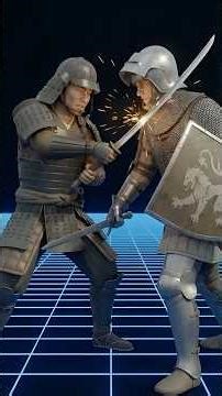 Lightly Armored Knight vs Samurai⚔️ — Tactical Simulation🛠️ #HistoryFacts #Knight #Samurai