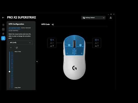 Logitech GPRO X2 SUPERSTRIKE feel & settings