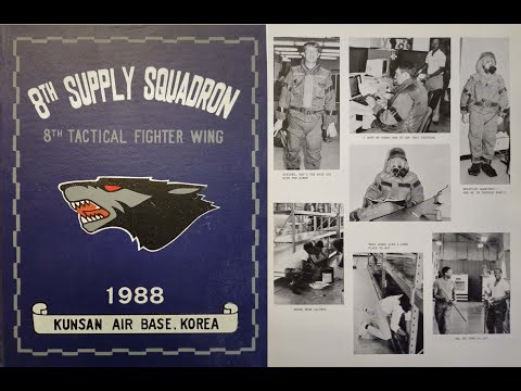 US Air Force 8th Supply Squadron 8th Tactical Fighter Wing Kunsan AFB Korea 1988 Yearbook Olympics