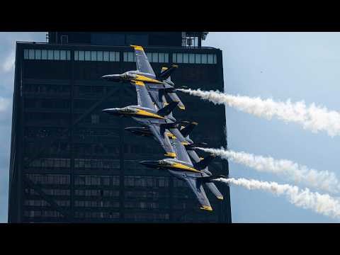 U.S. Navy Blue Angels Full Demo | Chicago Air & Water Show 2024