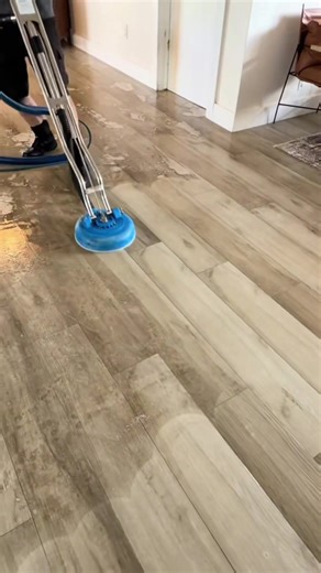 When your floor cleaner smells amazing but leaves a nasty build up over time. #tilecleaning #groutcleaning #satisfying #BeforeAndAfter ##CapCut