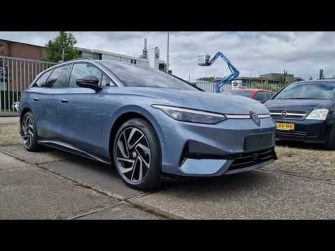 The new Volkswagen ID.7 Tourer First Edition Walk Around in Stonewashed Blue