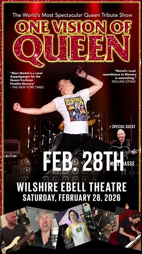 Marc Martel's spectacular ONE VISION OF QUEEN Show - Live in L.A.!