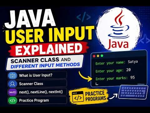 Java Scanner Class Tutorial for Beginners | User Input Made Easy
