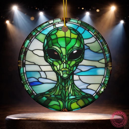 Alien Ornament Sci Fi Lover Gift UFO Enthusiast Decor Space Fan Christmas Gift Extraterrestrial Keepsake - Etsy