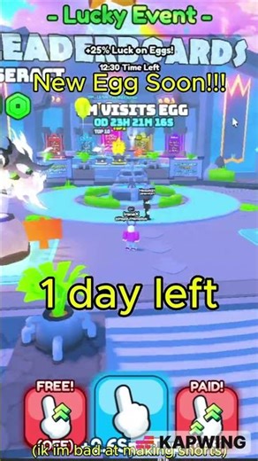 New egg soon in Clicker Simulator Ultimate #roblox #gaming