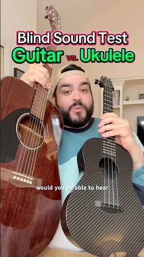 Guitar vs Ukulele: The Ultimate Sound Test Showdown #shorts