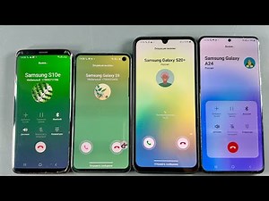 Incoming Call Samsung Galaxy S9 + Samsung Galaxy S10e + Samsung Galaxy A24 + Samsung Galaxy S20 Plus