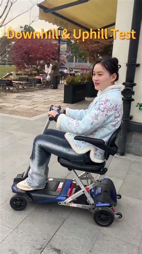Downhill & Uphill Test 🚦 | Foldable 4-Wheel Electric Scooter Performance