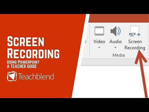 Screen Recording Using Powerpoint - Teacher Staff Guide / Remote Teaching & Learning. (Free)
