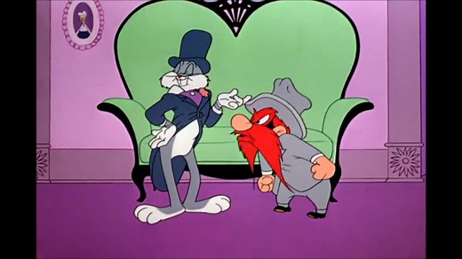 If Bugs Bunny challenges you to a duel, just face it...you're done. Clip from "Hare Trimmed" (Friz Freleng, 1953). | GoldenAgeCartoons.com
