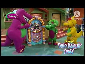 Barney Dino dancin’ tunes I love you song with Thomas the tank engine funnel and cloud my version