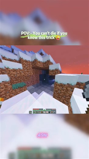 You can't die if you know this trick 🔥 @gamerabnyt8883 #viral #viratkohli #minecraft #ipl #msdhoni
