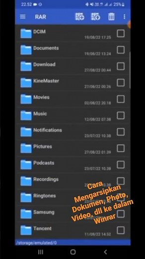 Cara Membuat File RAR