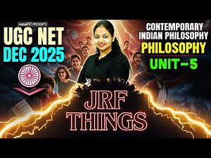UGC NET Philosophy Unit 5 | UGC NET Philosophy Contemporary Indian Philosophy By Tejasvi Mam
