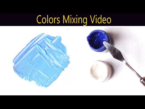 How To Mix Blue And White Make Baby Blue Color