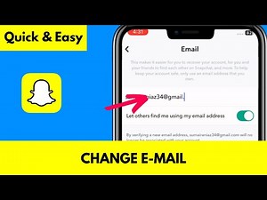 How to CHANGE EMAIL on Snapchat