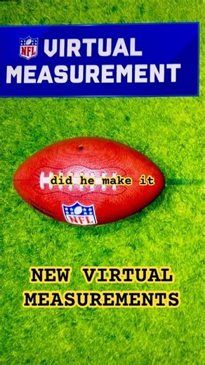My FIRST TIME seeing a NFL VIRTUAL MEASUREMENT #nfl