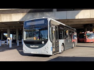 Buses at Heathrow Terminal 5 October 2024