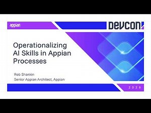 Operationalizing AI Skills in Appian Processes