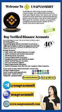 Buy Verified Binance Accounts – Fast, Secure & 100% Verified | UsaPvaSmmIt | Binance