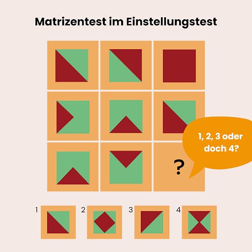 Matrizentest im Einstellungstest