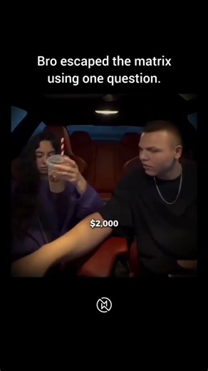 Bro escaped the matrix using one question… #shortsfeed #cooked