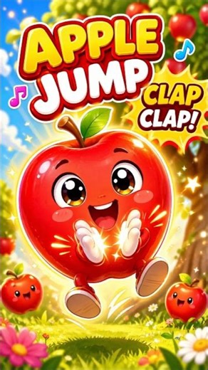 APPLE JUMP CLAP! 🍎👏 Fun Nursery Rhyme for Kids