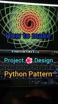 How To Make python design 🌺 😊 #beginnercoding #coding