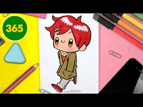 COMMENT DESSINER UN GARÇON KAWAII ÉTAPE PAR ÉTAPE – Dessins kawaii facile