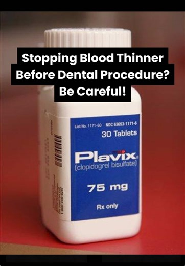 If your loved one is on blood thinners and needs dental work (namely surgery procedures), do not ignore this. Sometimes the biggest risk is not the procedure. It’s stopping the wrong medication before treatment. In some patients, stopping blood thinners too early can raise the risk of a stroke or heart attack. That is why meds like aspirin, Plavix, warfarin, Eliquis, and Xarelto should never be stopped casually without the patient’s physician or cardiologist being involved. Bleeding can often be